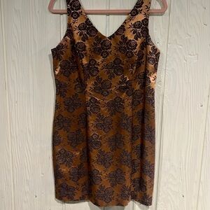 Vintage Versailles Brocade Dress Made in USA Size 8